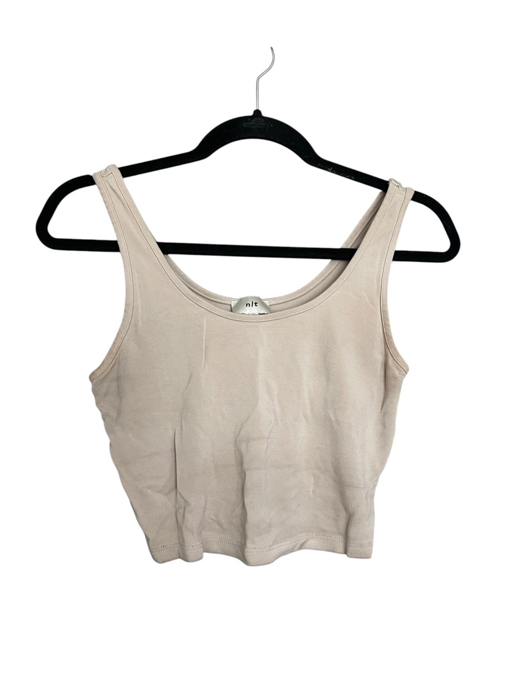 NLT Scoop Neck Tank Top in Light Beige